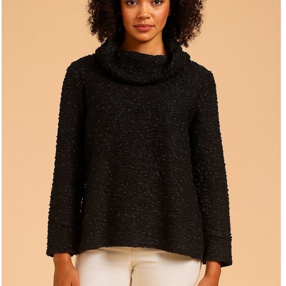 Sail to Sable STS Sparkle Knit Cowl Neck Pullover - Picture 1 of 9